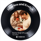 Music Player Vinyl Record Spotify Hoodie alternate product view 2