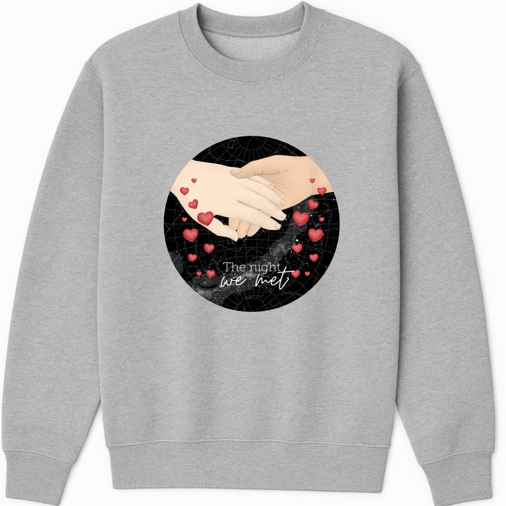 The night we fell in love Sweatshirt hero product mockup