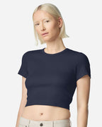 Women's Baby Rib Cropped T-Shirt (Name)