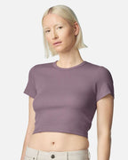 Women's Baby Rib Cropped T-Shirt (Name)