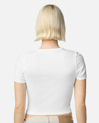 Women's Baby Rib Cropped T-Shirt (Name)