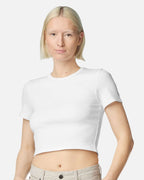 Women's Baby Rib Cropped T-Shirt (Name)