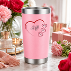 Mom Heart Personalized 30oz Tumbler lifestyle hero image