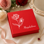 Birth Flower Jewelry Box personalized keepsake lifestyle hero image