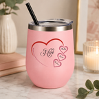 Mom Heart Personalized Wine Tumbler lifestyle hero image