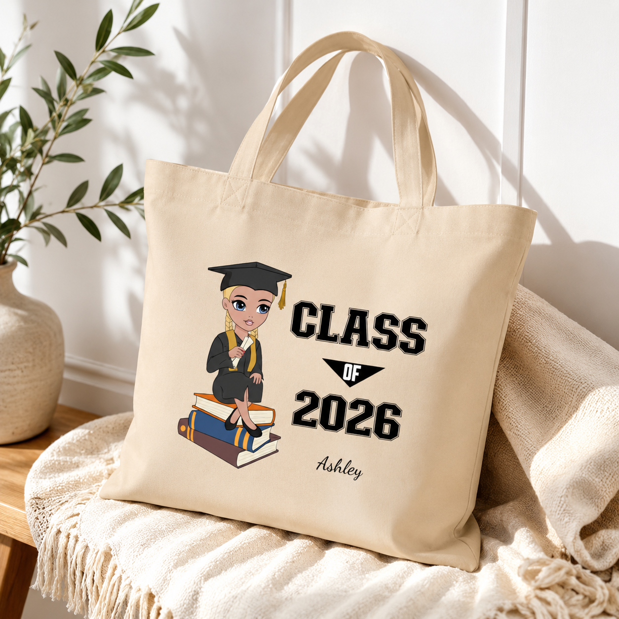 Class of 2026 Tote Bag lifestyle hero image