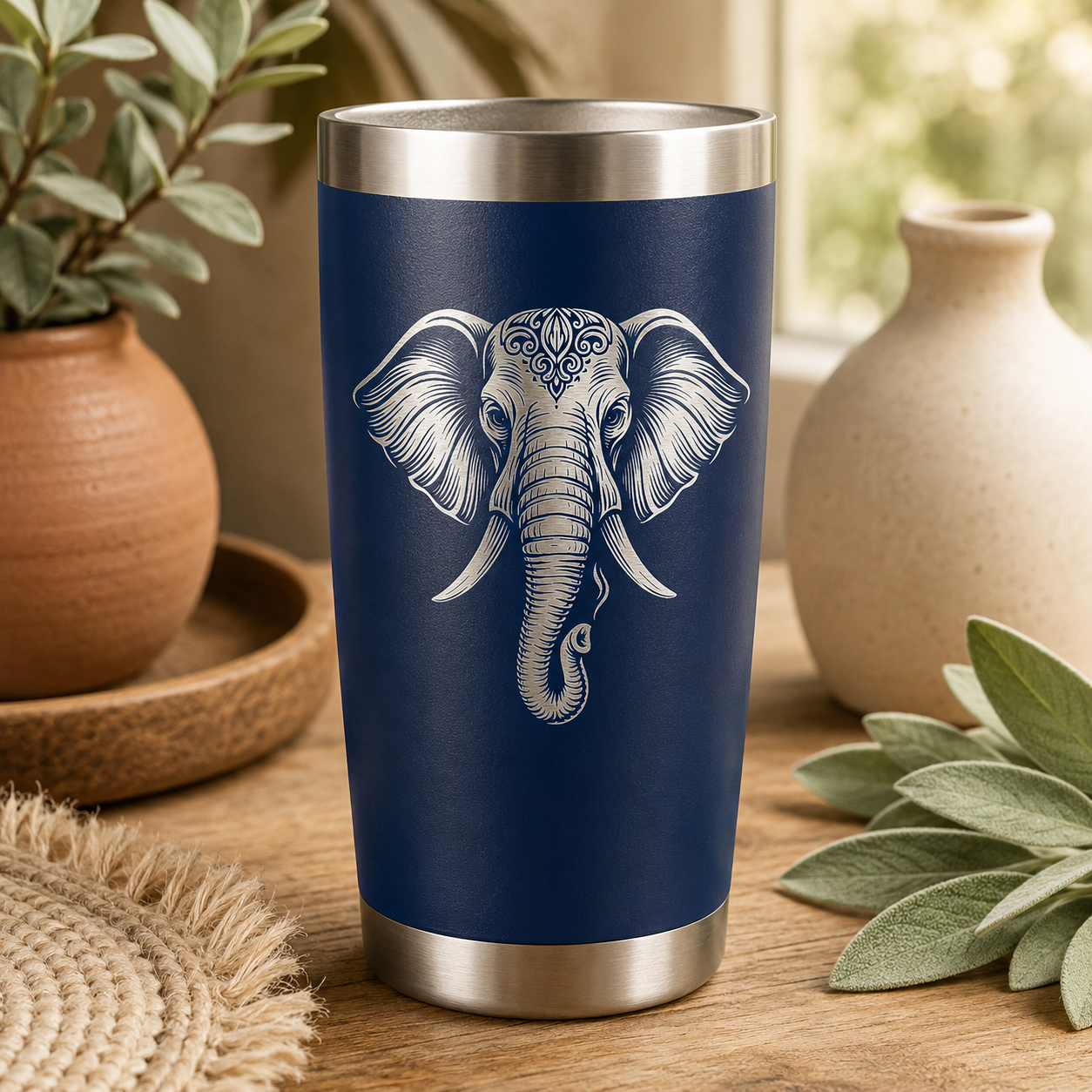 Elephant 20oz Tumbler lifestyle hero image