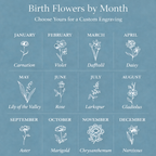 Birth Flower Jewelry Box – A Personalized Keepsake color variation 2