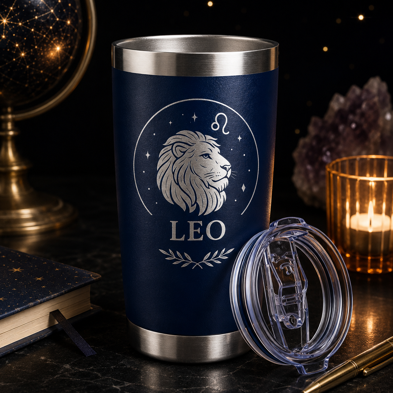 Leo 20oz Tumbler lifestyle hero image