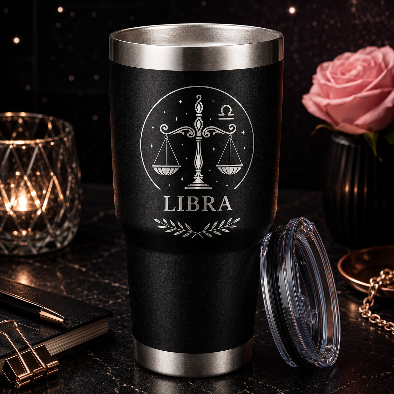 Libra 30oz Tumbler lifestyle hero image
