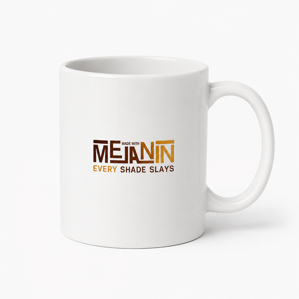 Made With Melanin Coffee Mug hero product mockup