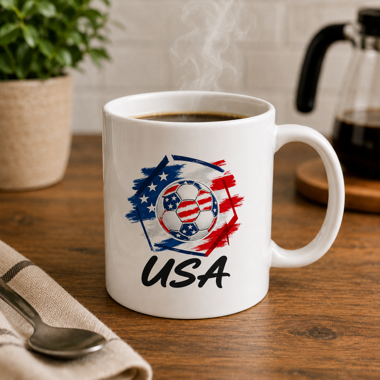 USA Football Coffee Mug hero product mockup