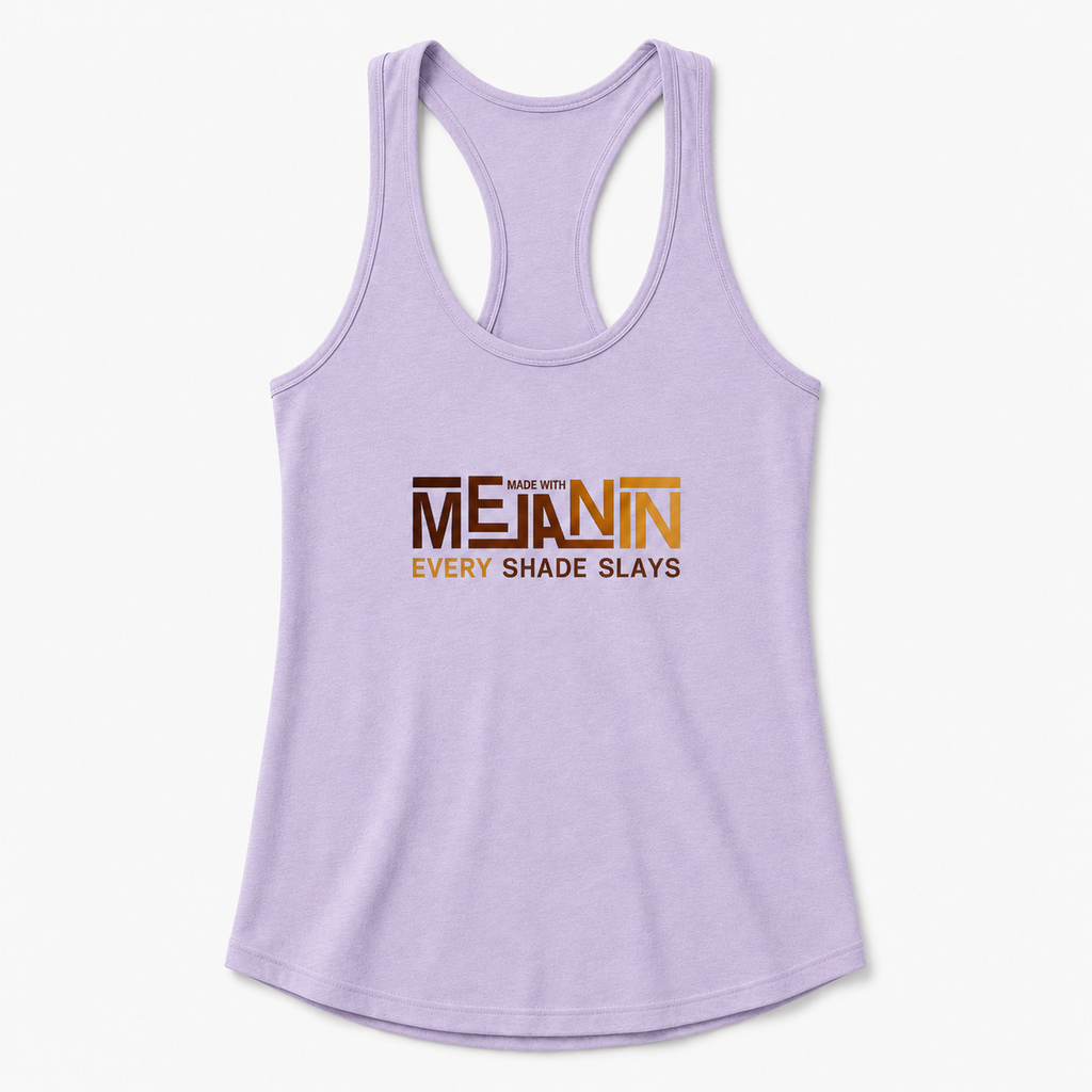 Made With Melanin Women's Racerback Tank hero product mockup