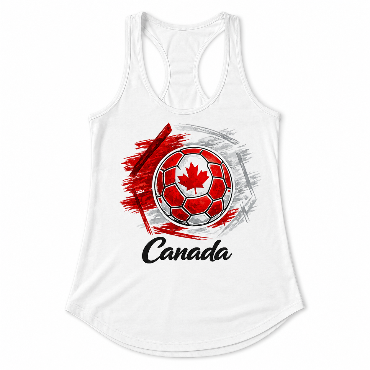 Canada Football Women's Racerback Tank hero product mockup