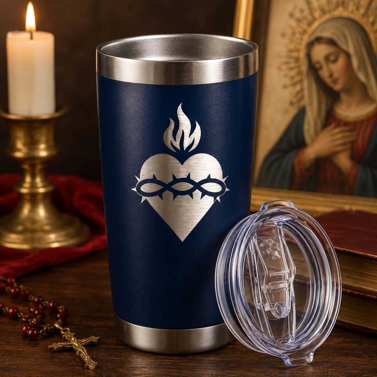 Sacred Heart 20oz Tumbler lifestyle hero image
