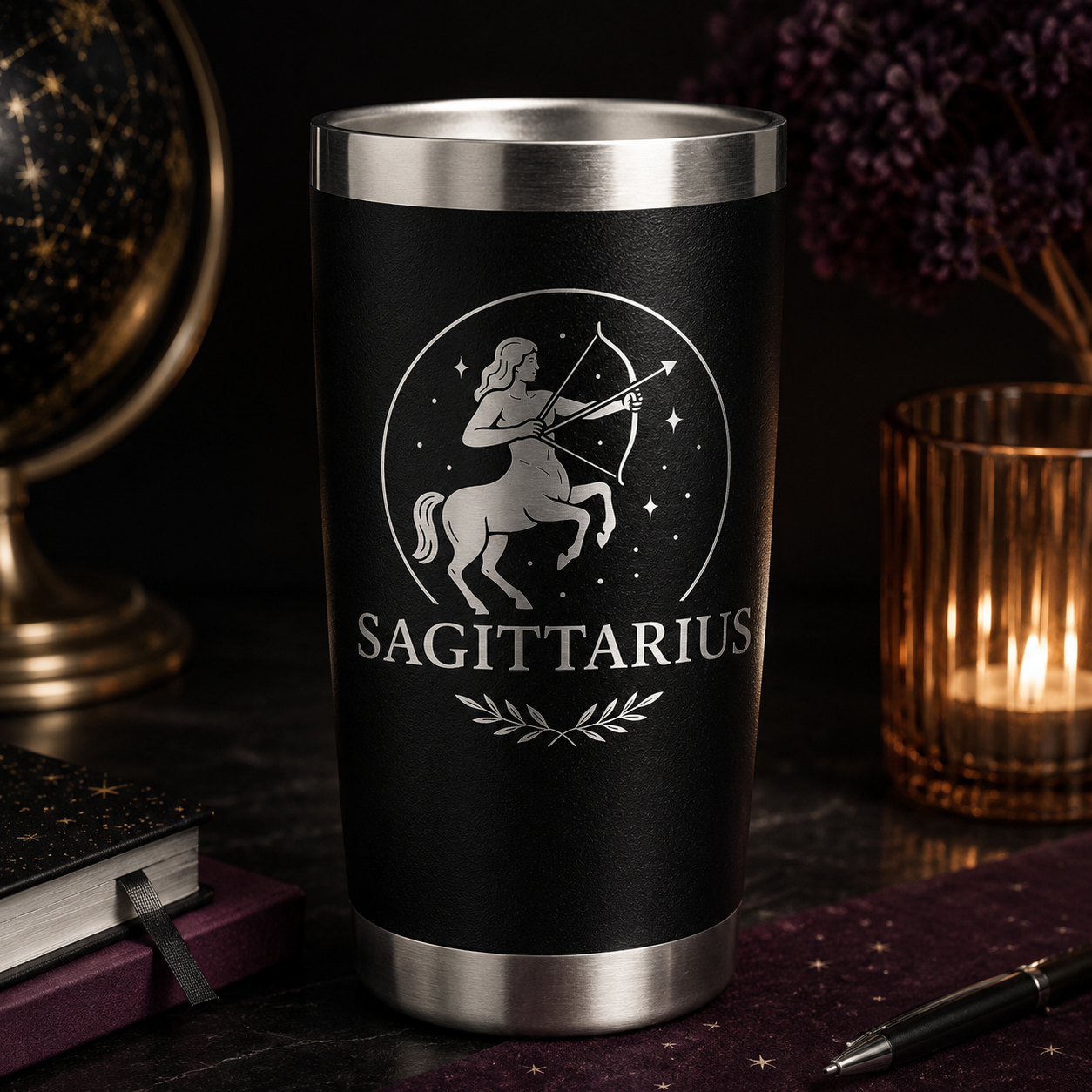 Sagittarius 20oz Tumbler lifestyle hero image