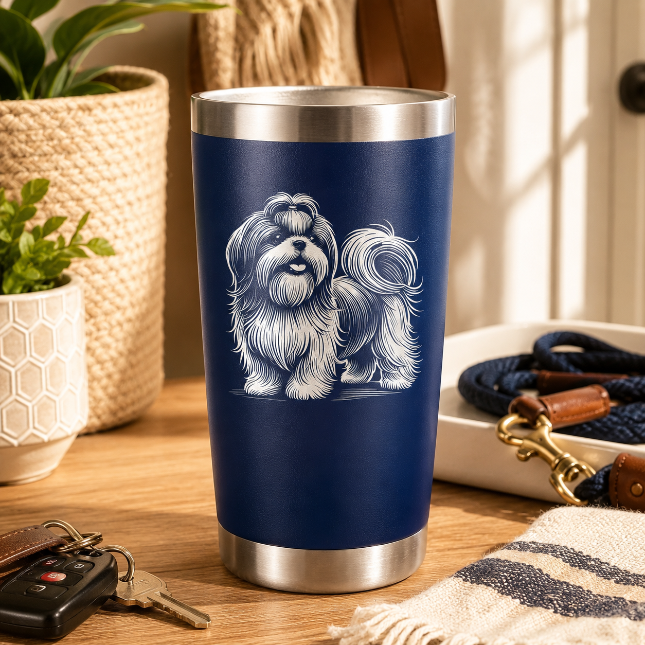 Shih Tzu 20oz Tumbler lifestyle hero image