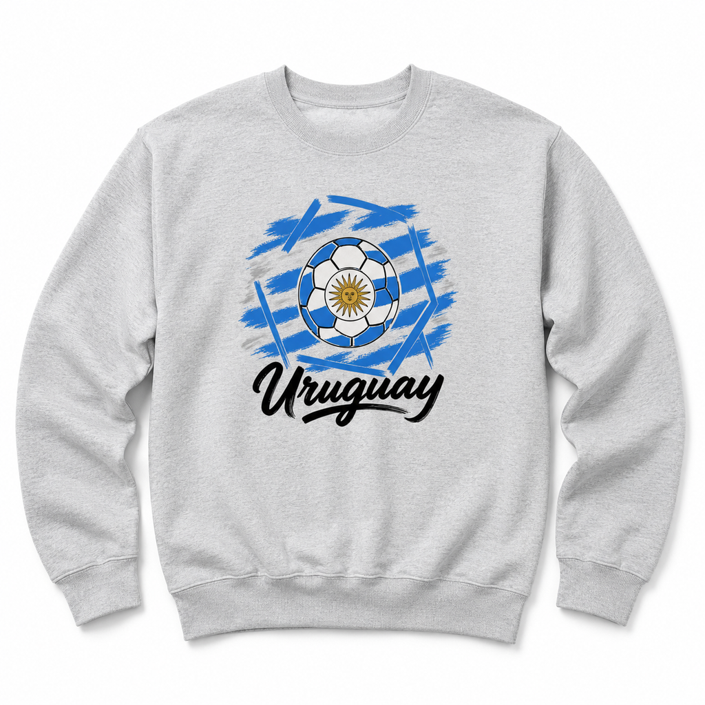 Uruguay Football Crewneck Sweatshirt hero product mockup