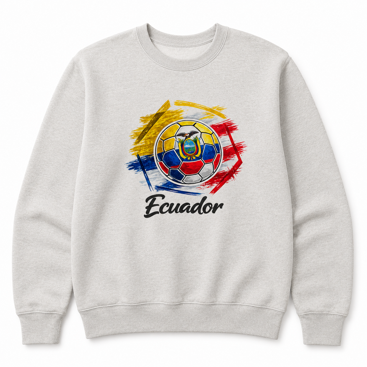 Ecuador Football Crewneck Sweatshirt hero product mockup