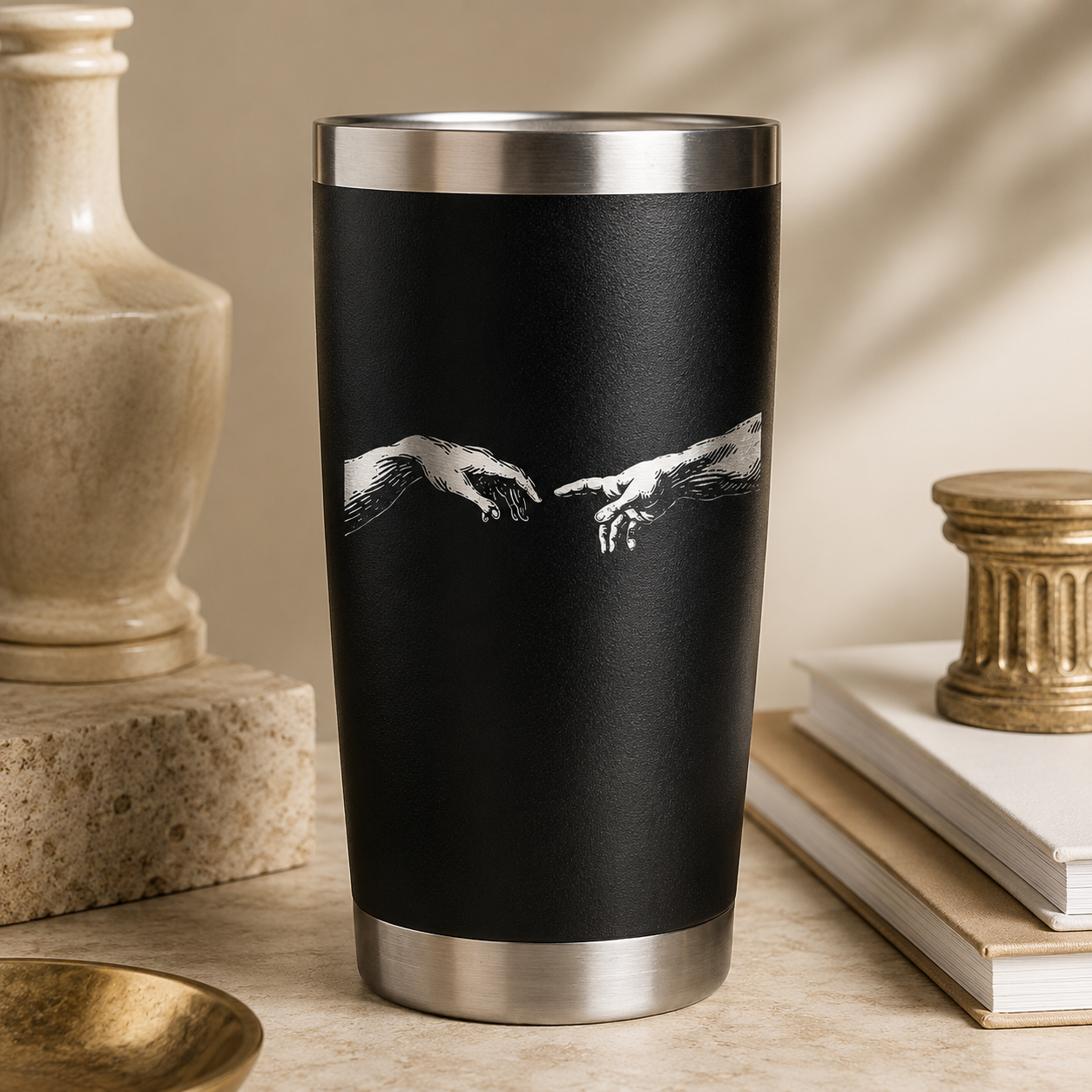 The Creation 20oz Tumbler lifestyle hero image