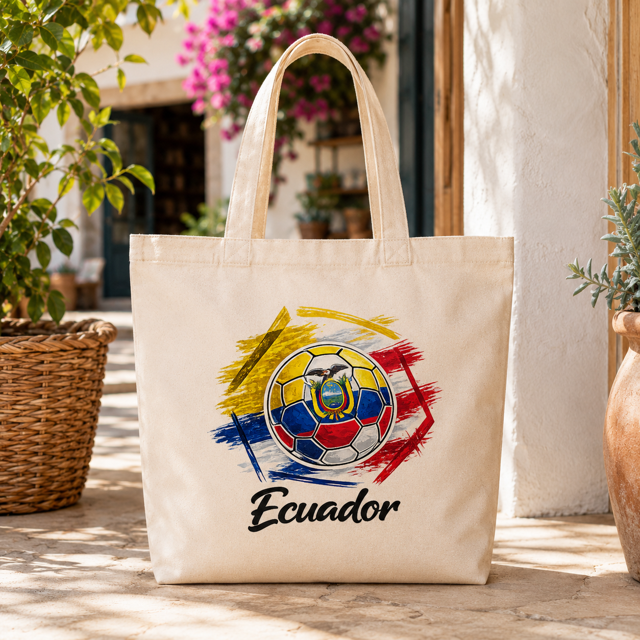 Ecuador Football Classic Tote Bag hero product mockup