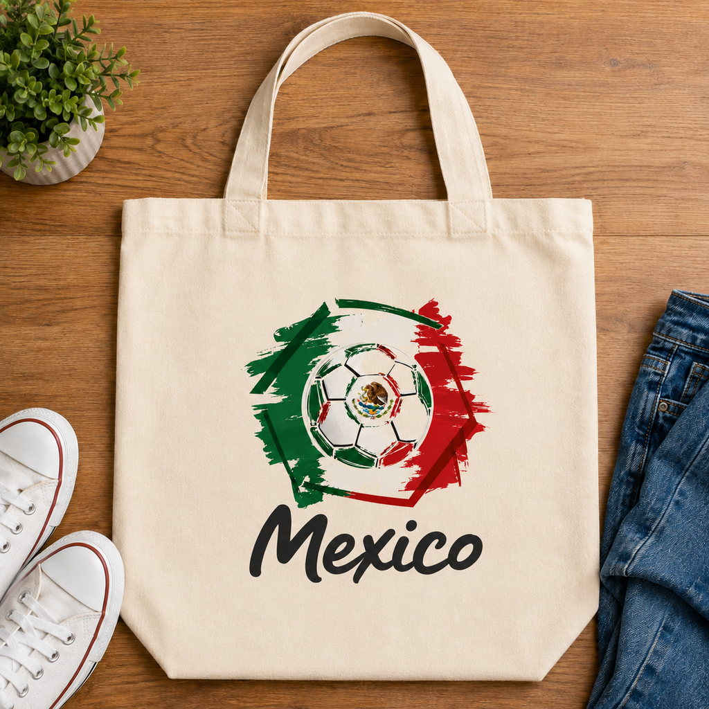 Mexico Football Classic Tote Bag hero product mockup