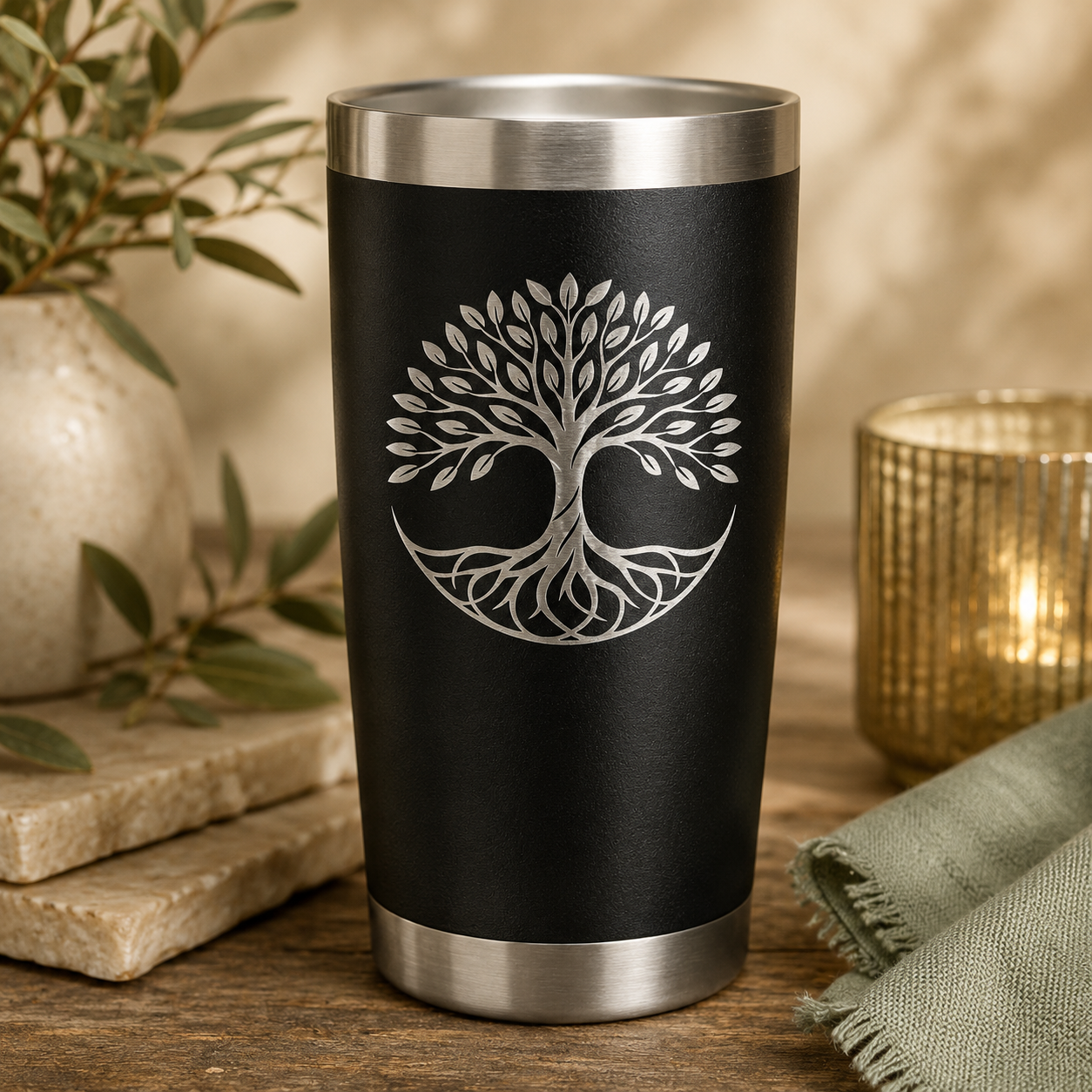 Tree of Life 20oz Tumbler lifestyle hero image