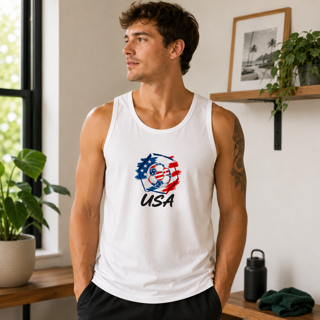 USA Football Unisex Tank Top hero product mockup