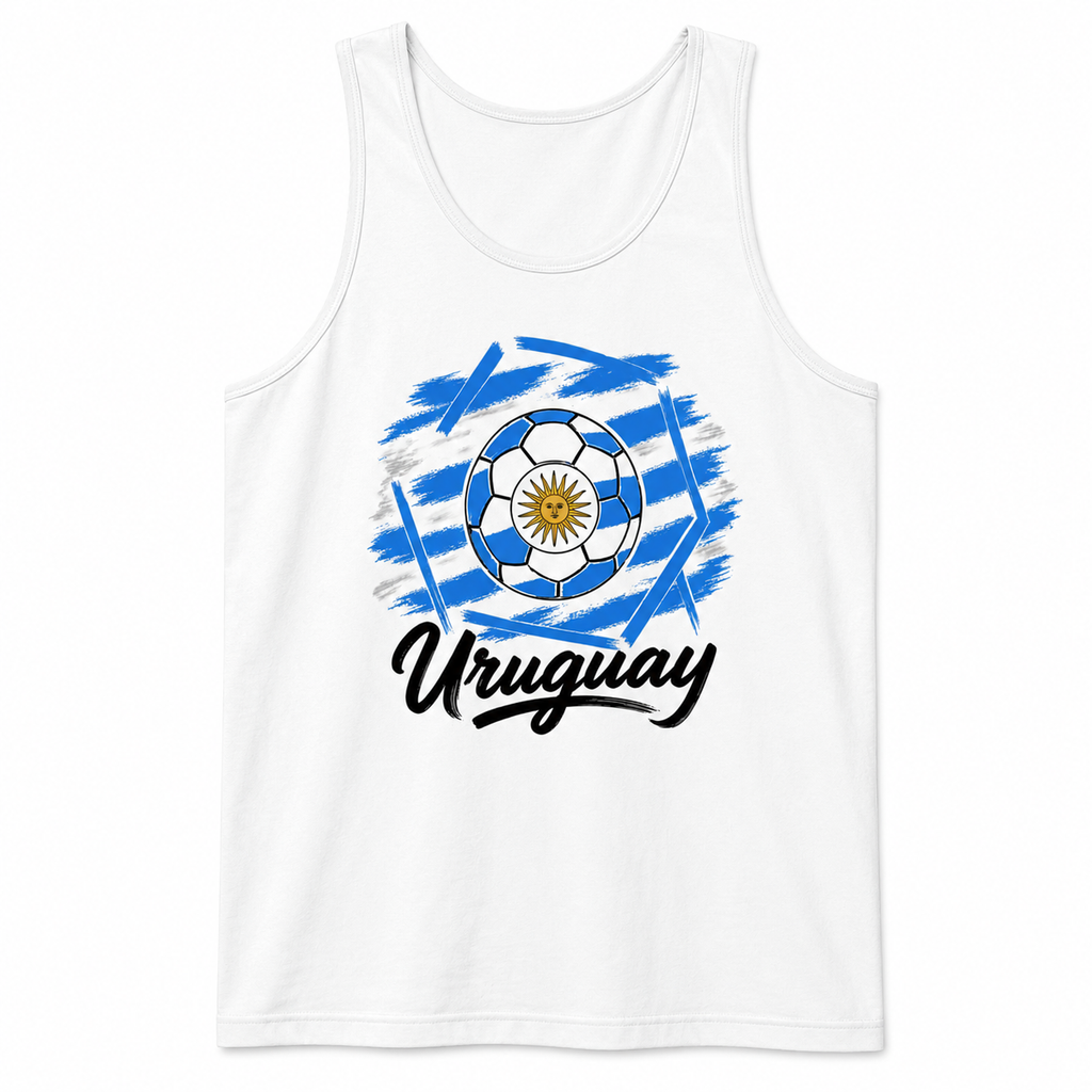 Uruguay Football Unisex Tank Top hero product mockup