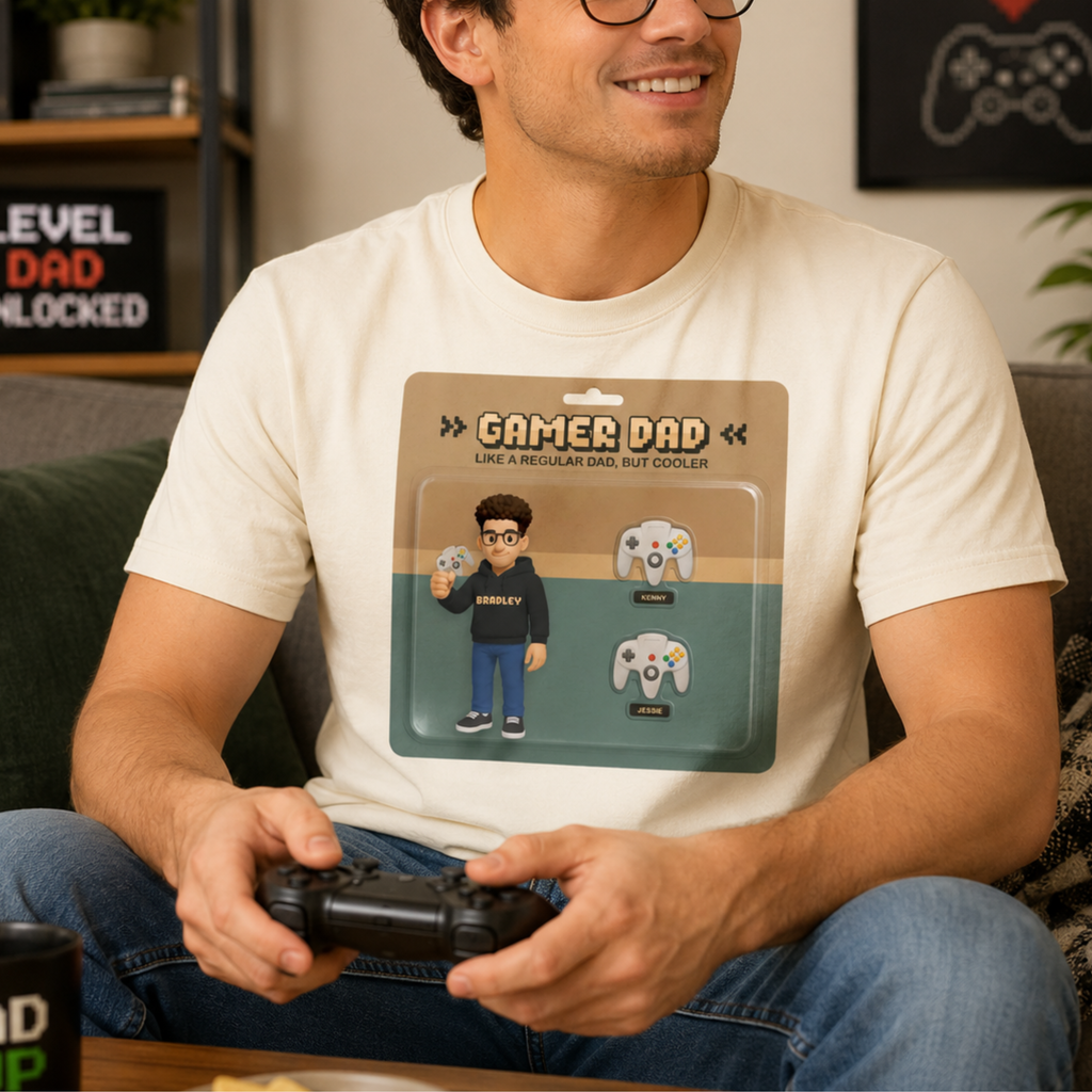 Gamer Dad Classic T-Shirt hero product mockup