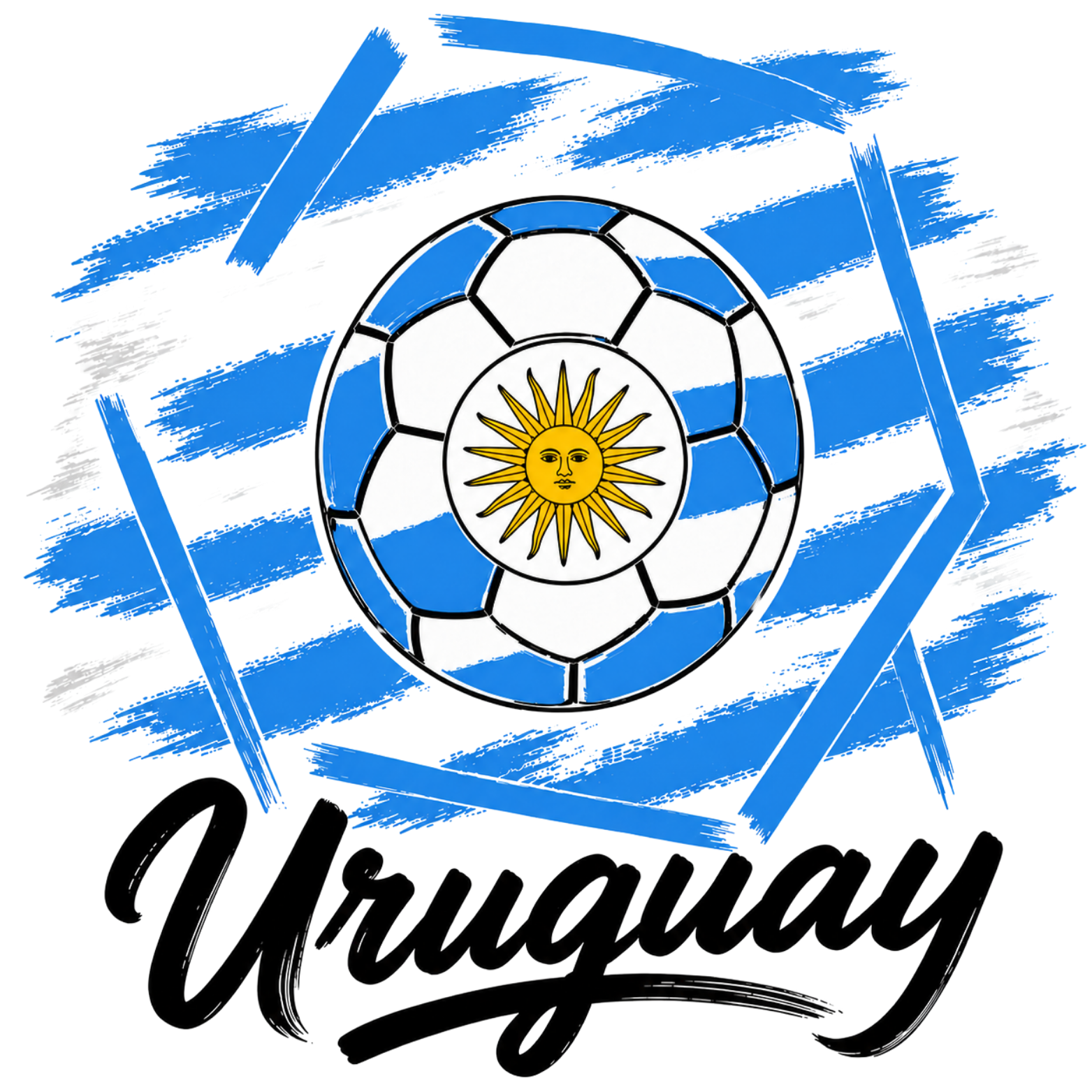 Uruguay Football Classic T-Shirt design artwork