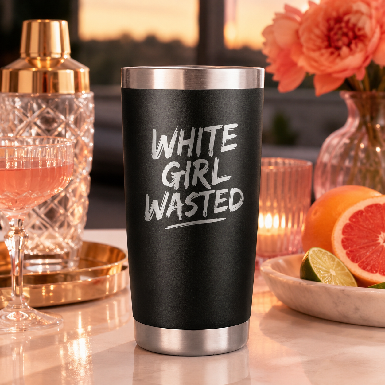 White Girl Wasted 20oz Tumbler lifestyle hero image