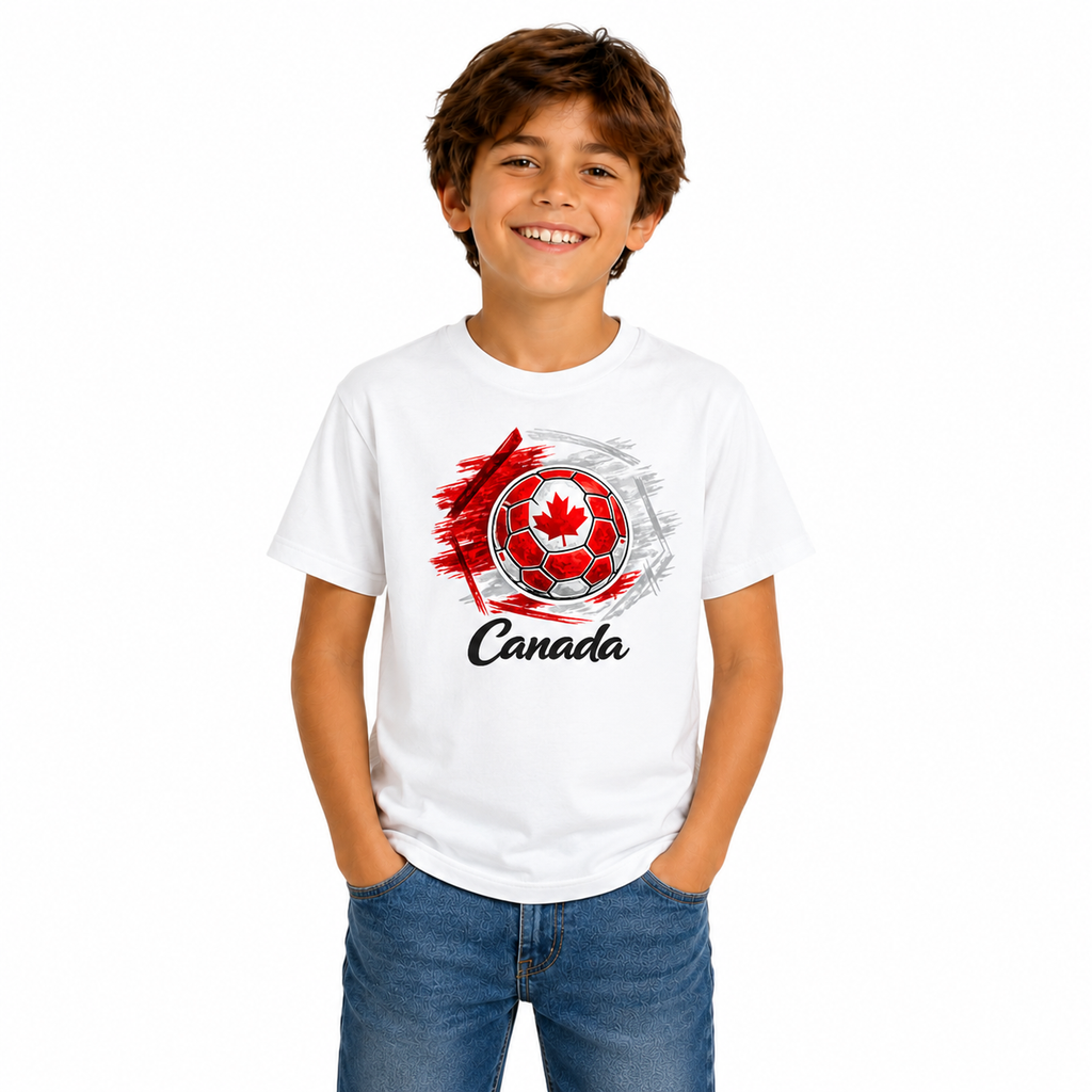 Canada Football Youth Tee hero product mockup