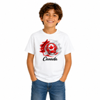 Canada Football Youth Tee hero product mockup
