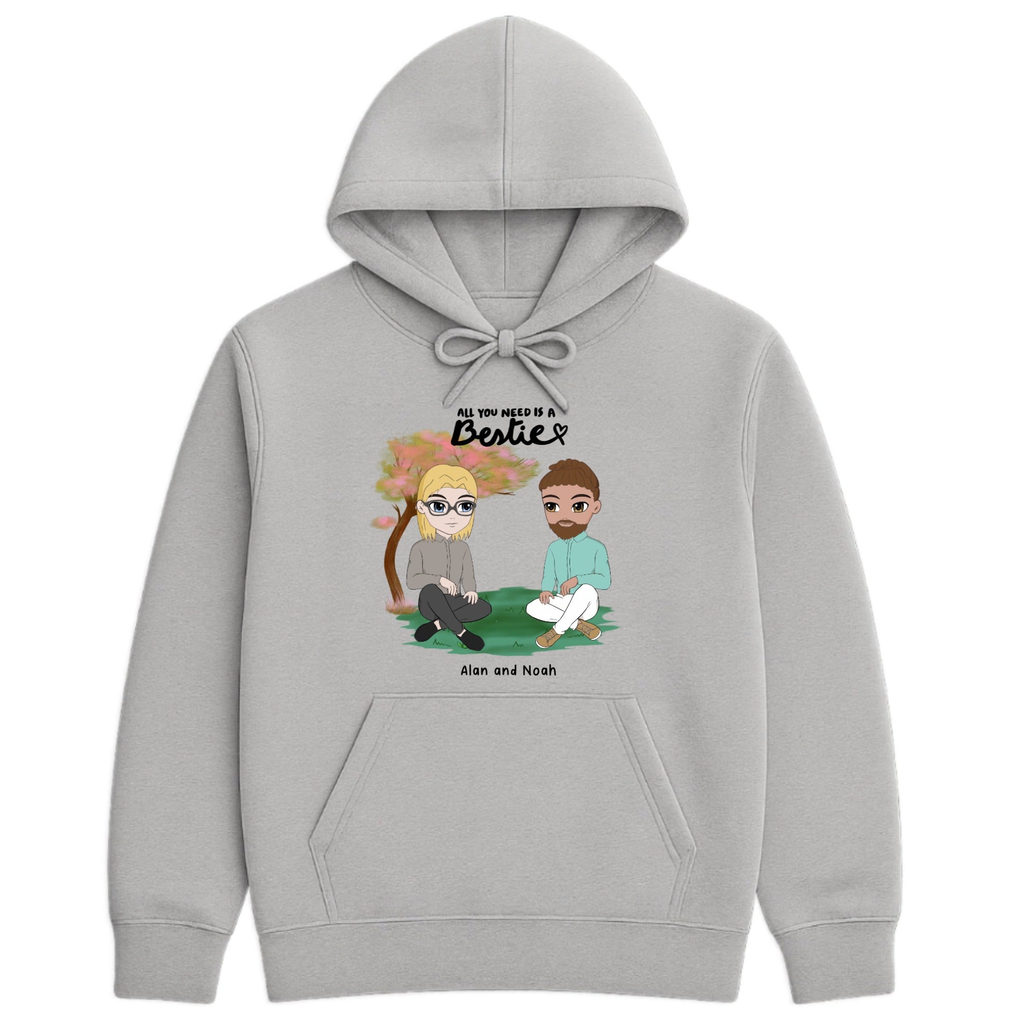 You're All I Need, Bestie Hoodie hero product mockup