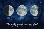 Moon phases, nights you became our Dad Classic T-Shirt color variation 1