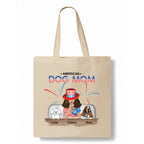 American Dog Mom Tote Bag hero product mockup