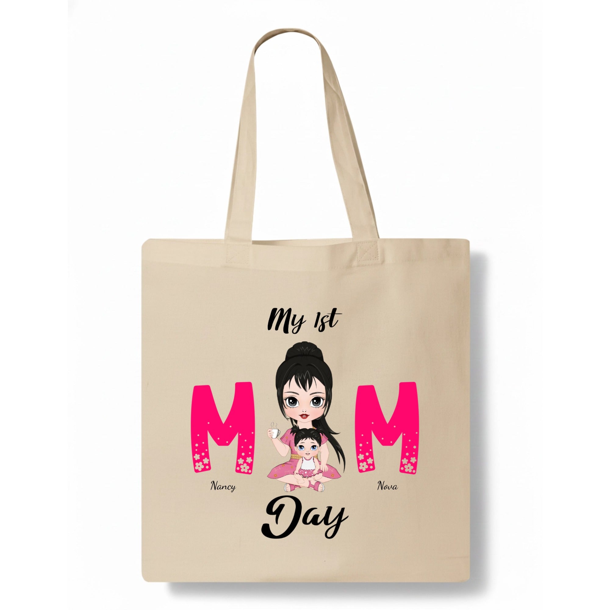 My 1st Mom Day Tote Bag hero product mockup