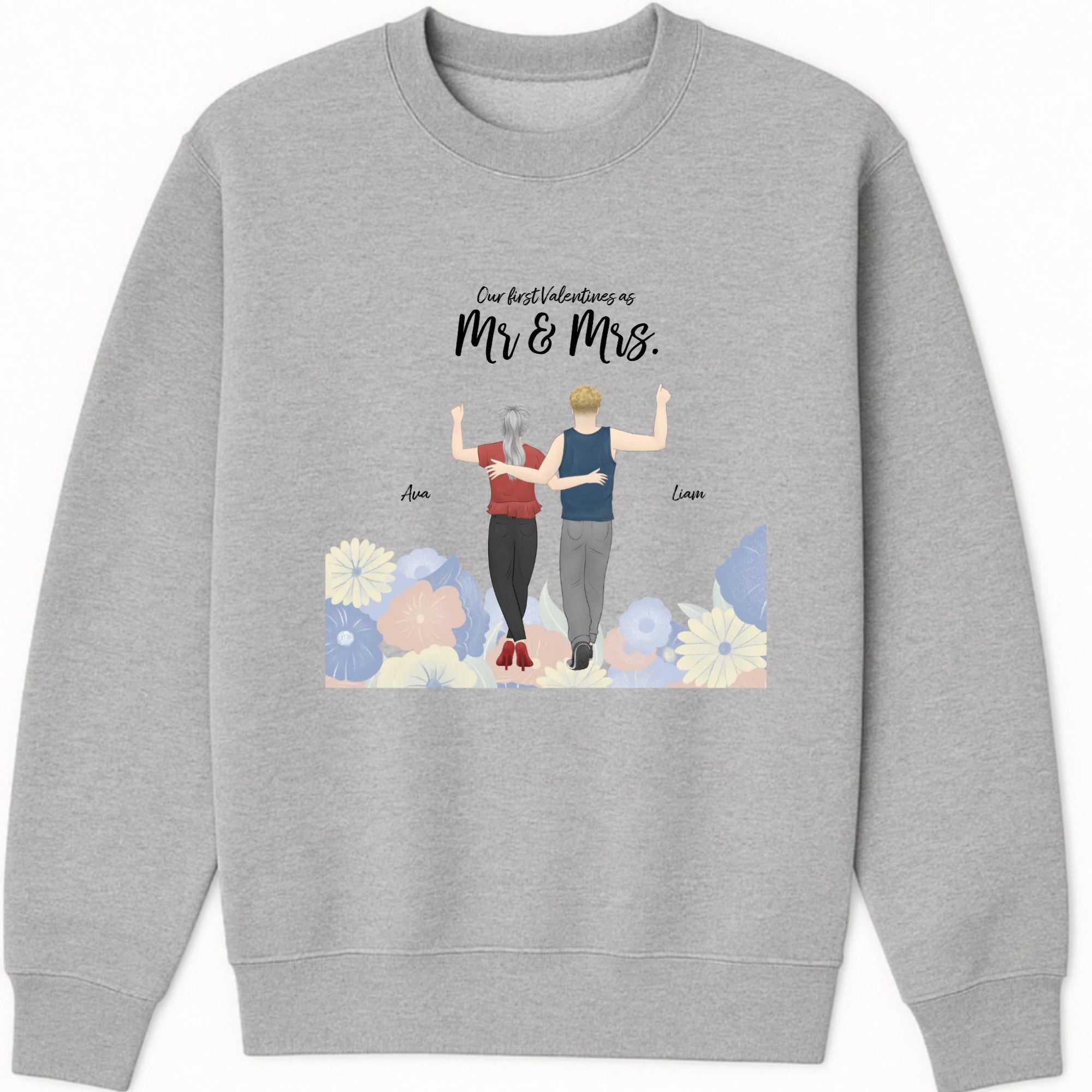Our first valentines together Sweatshirt hero product mockup