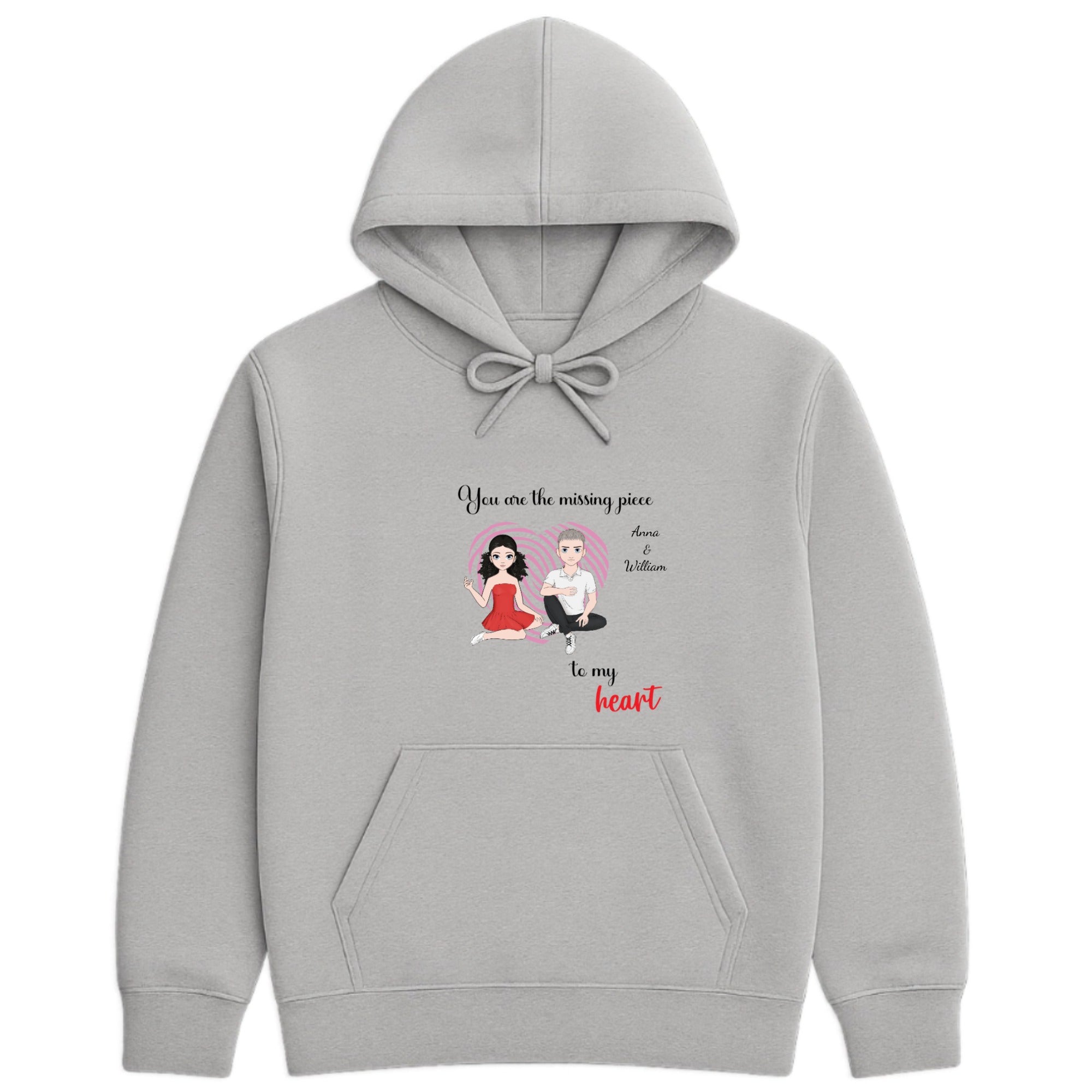 You are the missing piece to my heart Hoodie hero product mockup