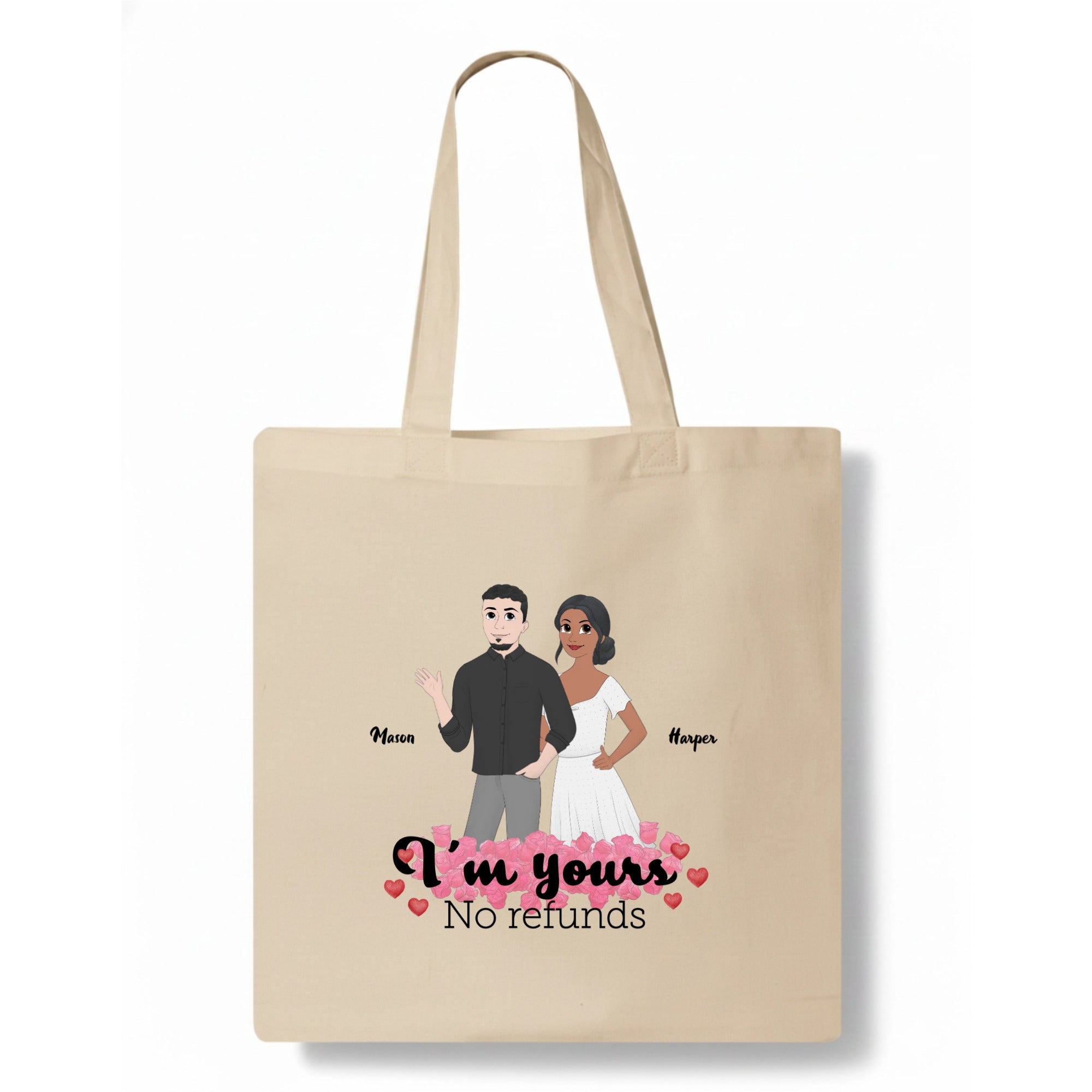 I'm yours, no refunds Tote Bag hero product mockup
