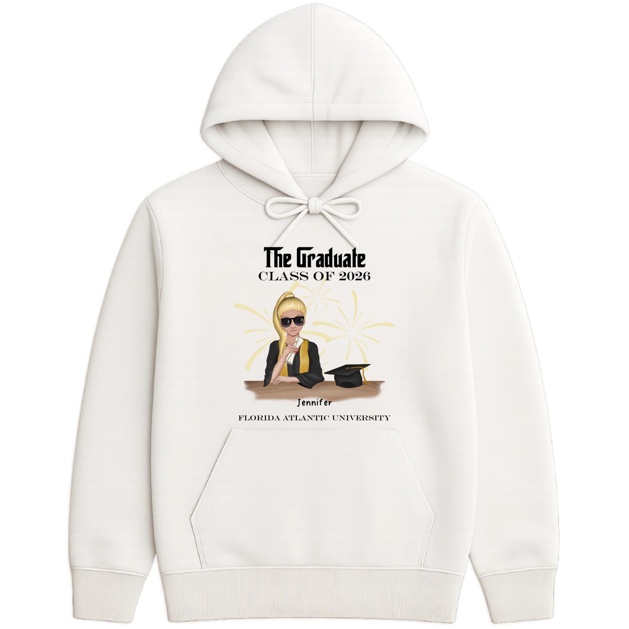 The Graduate Hoodie hero product mockup