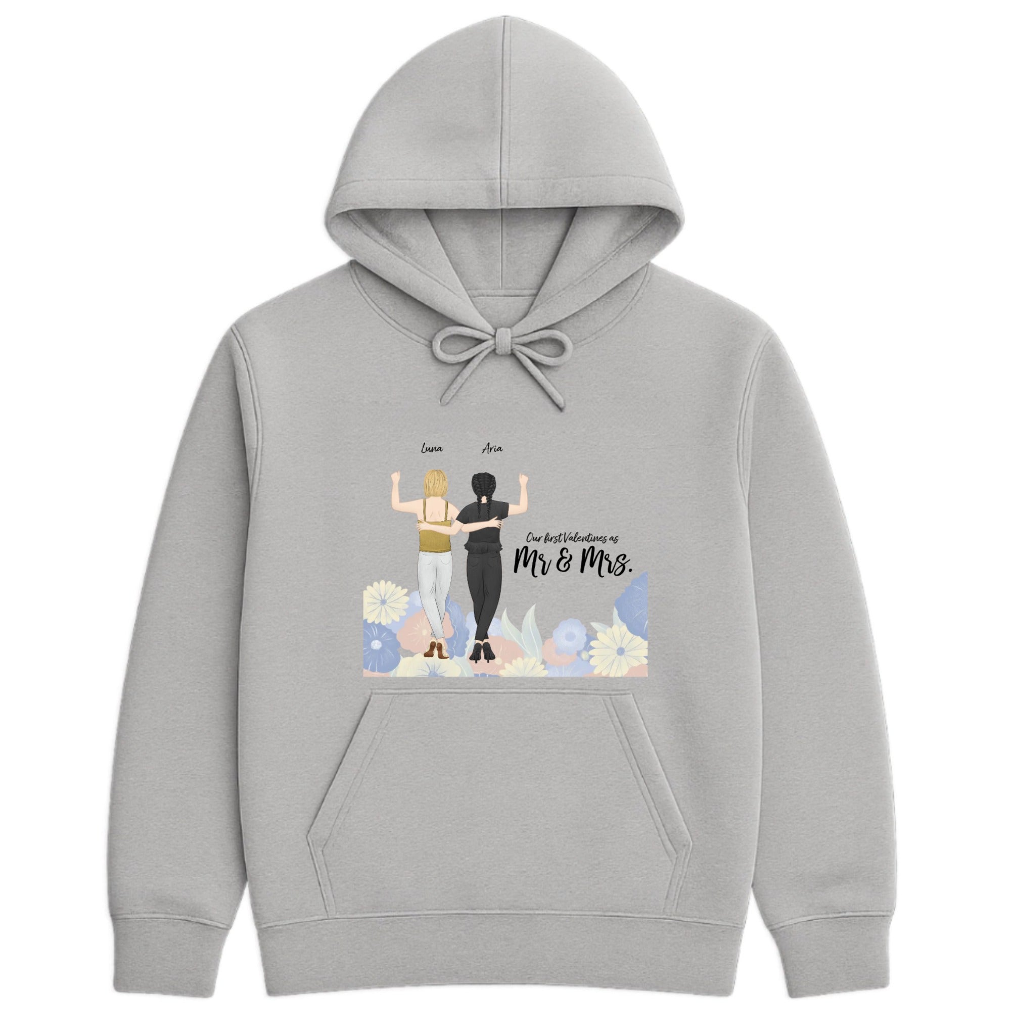Our first valentines as partners Hoodie hero product mockup