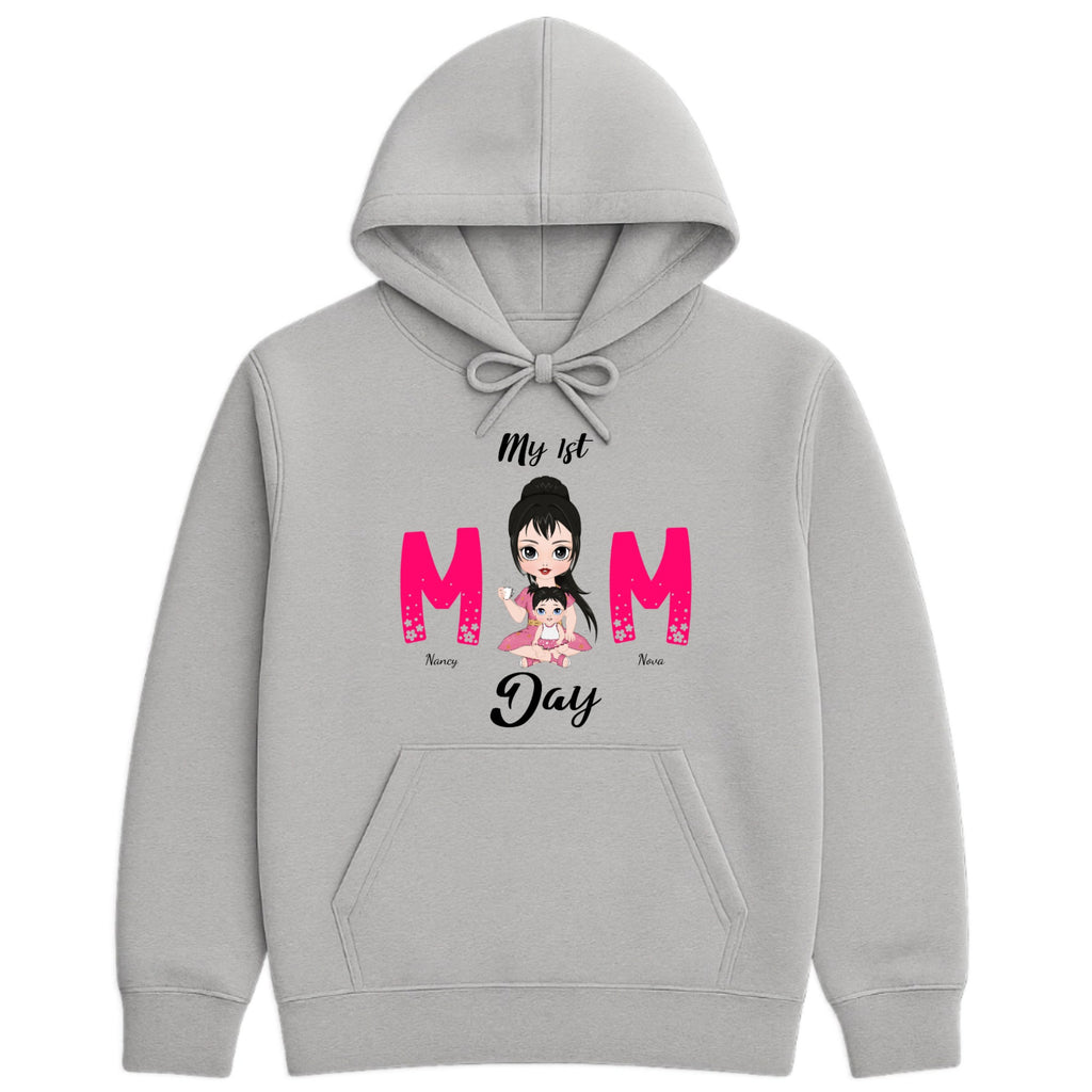 My 1st Mom Day Hoodie hero product mockup
