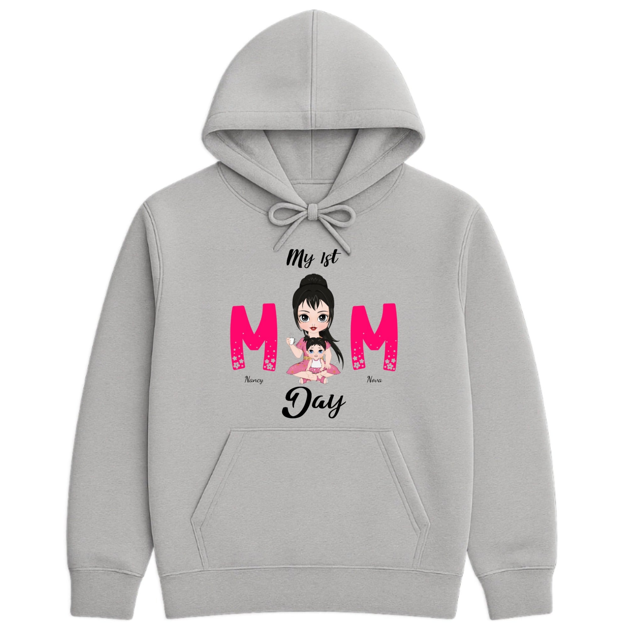My 1st Mom Day Hoodie hero product mockup