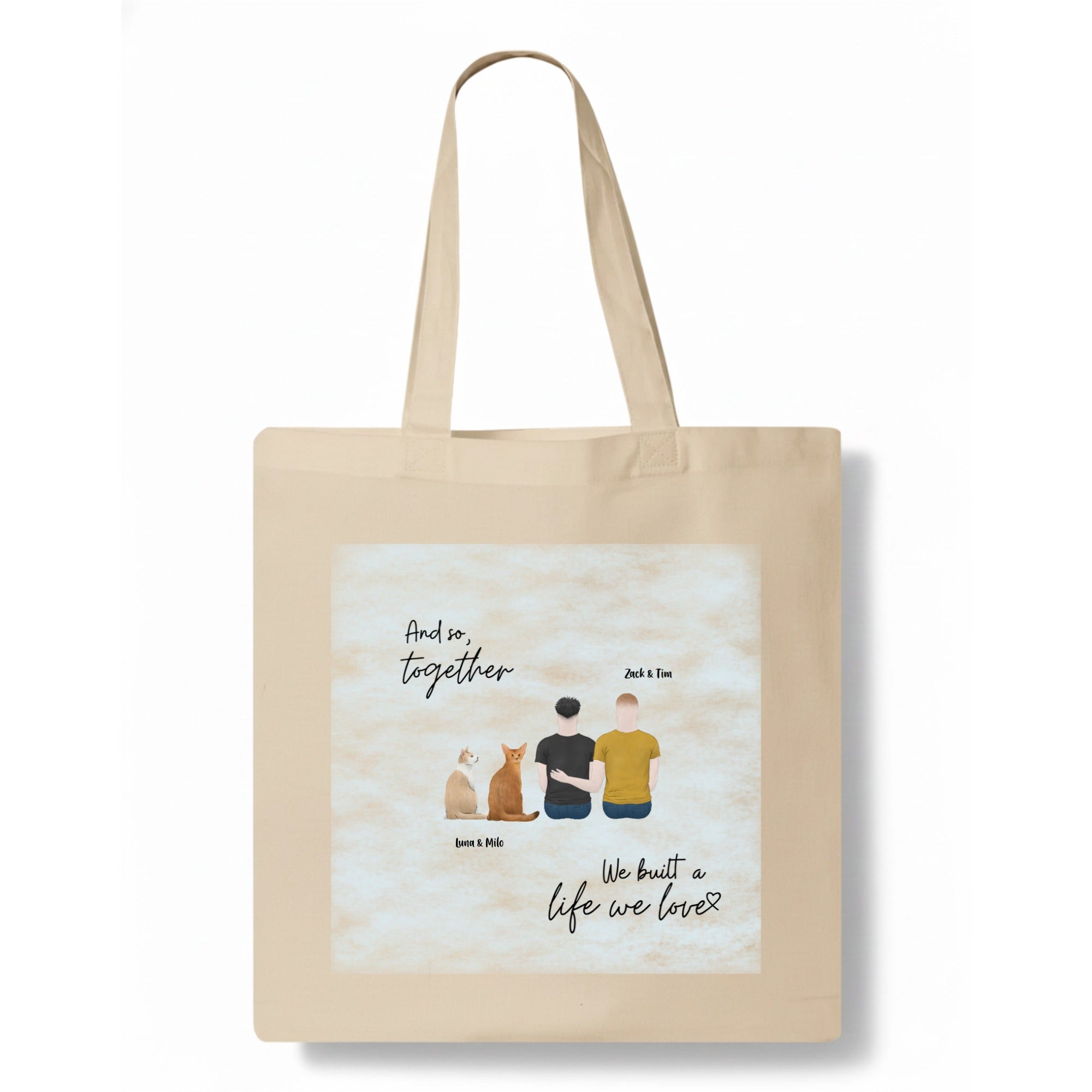 The day I met you I found my missing piece Tote Bag hero product mockup