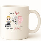 Just a Girl who loves Traveling Coffee Mug hero product mockup