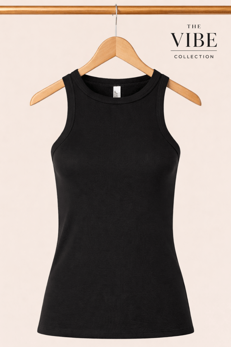 Ribbed Tank Top (womens) Vibe collection hero product mockup