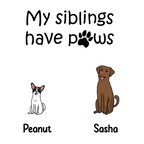 My siblings have paws dogs Coffee Mug alternate product view 2