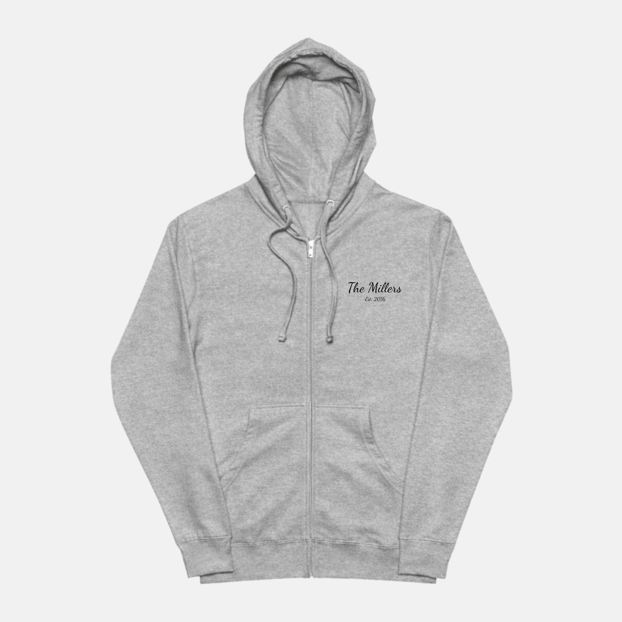 Family EST. Zip up Hoodies